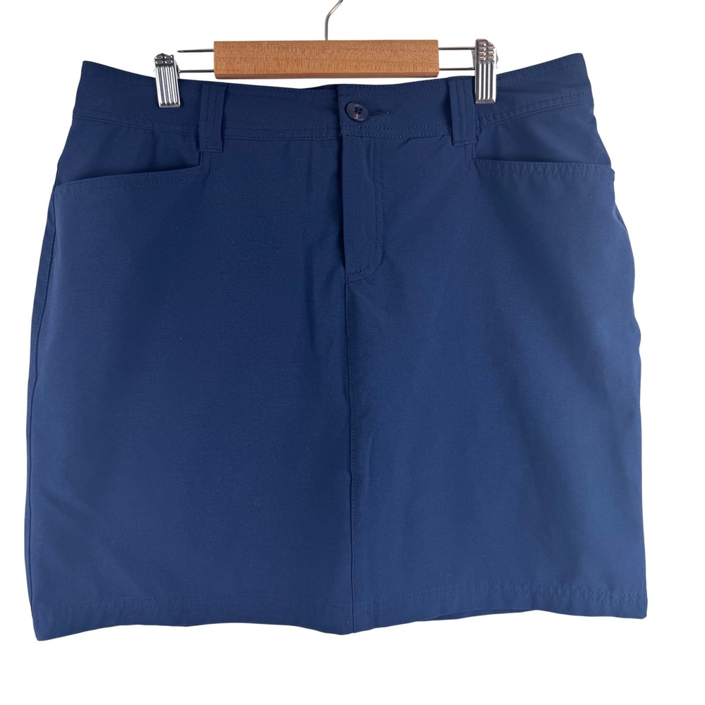 Eddie Bauer Adventurer 2.0 Skort Womens 8 Navy‎ Blue Stretch Hiking Athletic